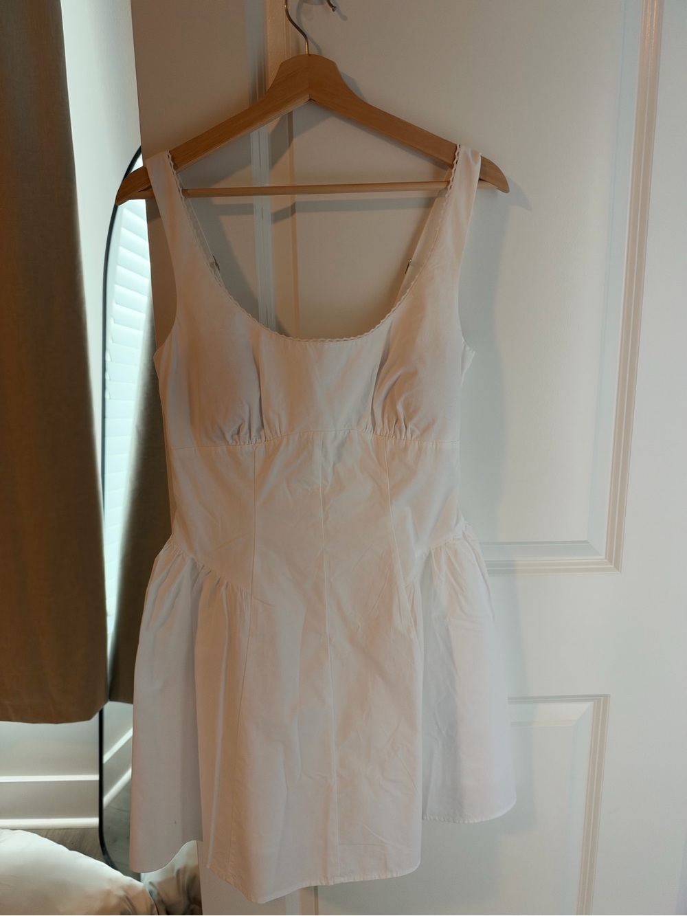 Abercrombie White Sleeveless Cotton Dress